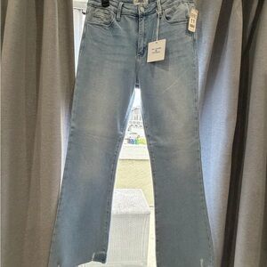 Stylish Light Blue Wide Leg Jeans